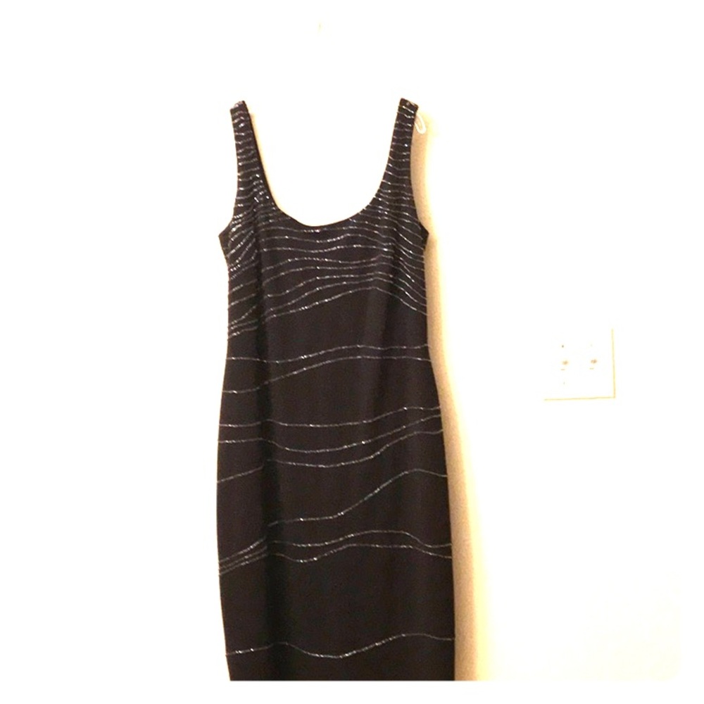 Cocktail Dress eggplant color with beading